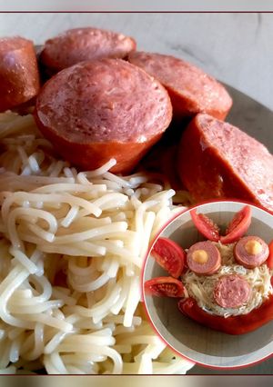 Вермішель з сардельками Сніданок за 15 хвилин