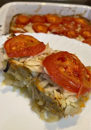 Запіканка з фарша та капусти