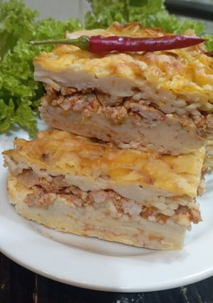 Запіканка із спагетті або лінива лазанья