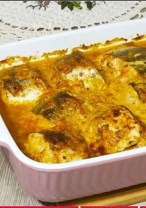 Запечений хек з овочами