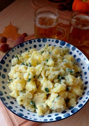 Картопля зі шпинатом