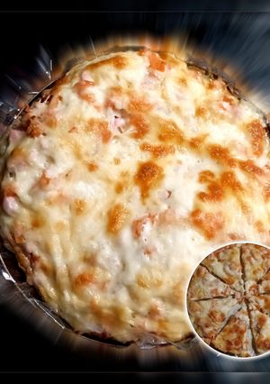 Піца на заливному тісті в духовці