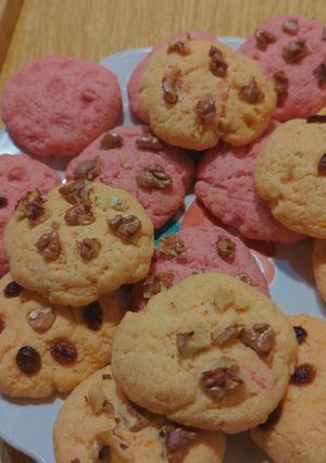 Постное лимонное печенье из манки