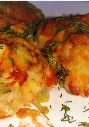 Постные ленивые голубцы