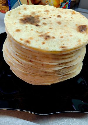 Простая бездрожжевая пита на сковороде