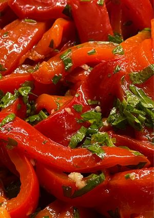 Салат з печеного перцю ️