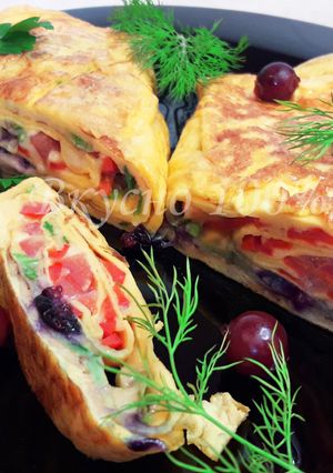 Супер смачний рол за 5 хвилин з яєць