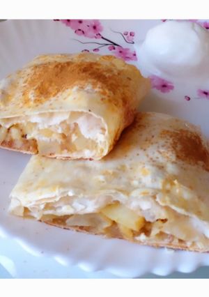 Струдель з яблуками нашвидкоруч