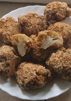 Цвітна капуста у клярі з пива запечена в духовці