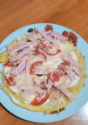 Швидкий варіант сніданку "Піца з лаваша"