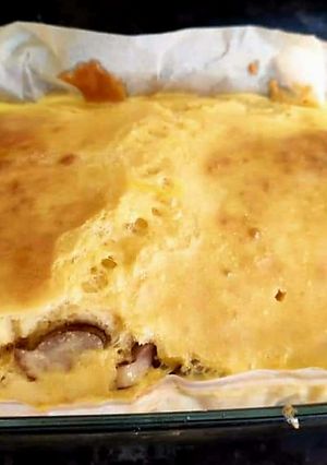 Швидкий заливний пиріг з маслюками