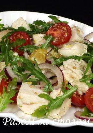 Швидкий салат з куркою без майонезу