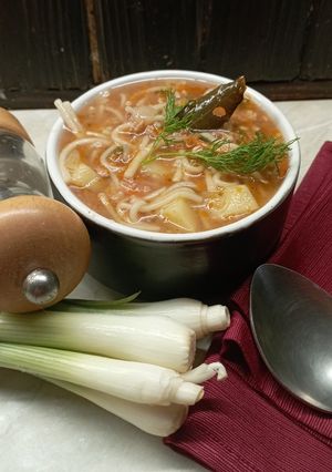 Швидкий суп ''Болоньєзе''