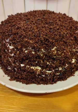 Швидкий шоколадний торт на сковороді