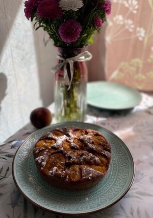 Шоколадний пиріг зі сливами