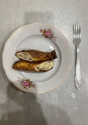 Яичные рулетики с фаршем - сытно и очень просто