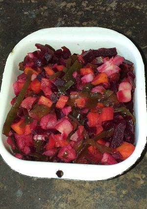 Винегрет с морской капустой
