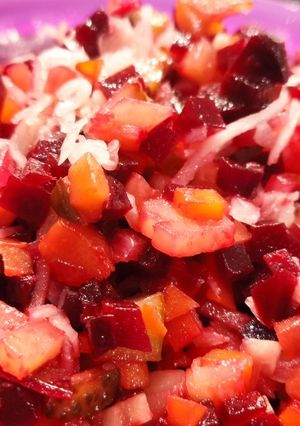 Винегрет с кислой капустой