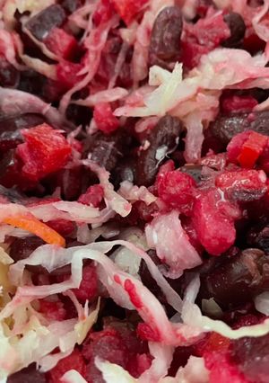 Винегрет с фасолью и квашеной капустой