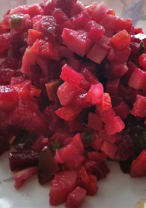 Вінегрет з маринованими огірками