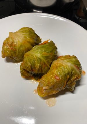 Голубцы из листьев салата ромэн