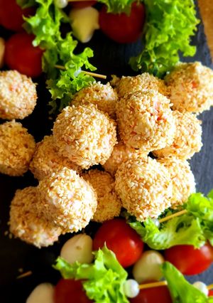 Крабові кульки в кунжуті