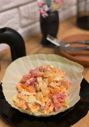 Крабовий салат з болгарським перцем