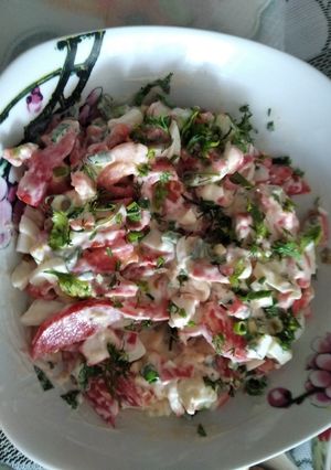 Салат "Краб крабовыч"))