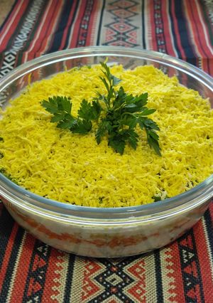 Салат "Мімоза" зі шпротами