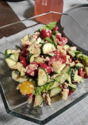 Салат з печінкою тріски