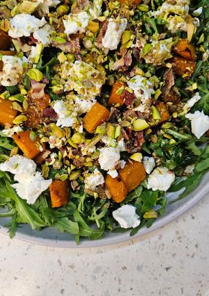 Салат з фетою і гарбузом