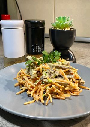 Салат зі свинного серця та моркви по-корейськи