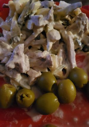 Салат з язиком дієтичний