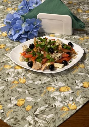 Салат зі спаржевою квасолею