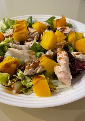 Салат из тыквы и индейки