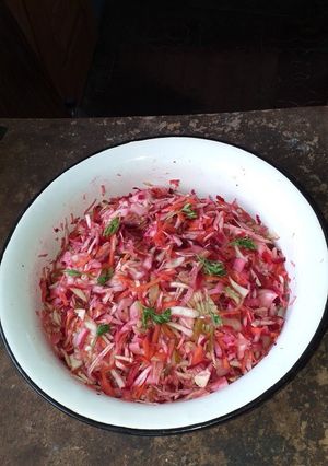 Салат из свежей капусты 