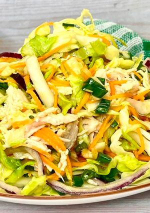 Салат на кожен день з молодої капусти із смачною заправкою/Салат з капусти без майонезу