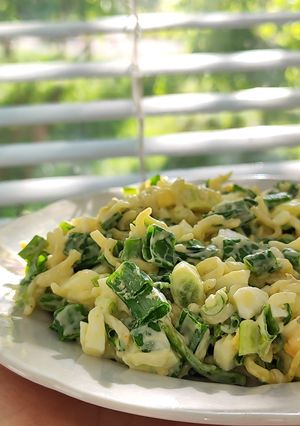 Салат із зеленої цибулі ️