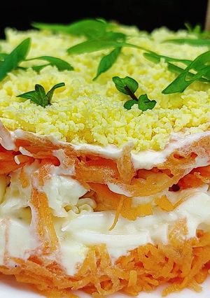 Салат на праздничный стол из сырой моркови