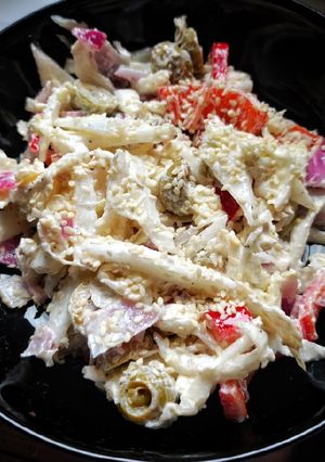 Салат із оливок з сиром