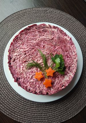 Філе оселедця під шубою з буряком