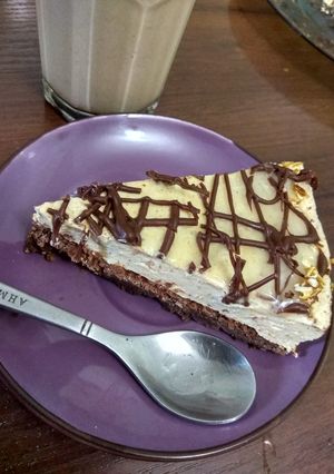 Брауни с карамельным муссом