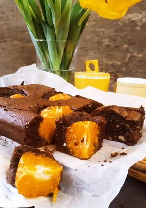 Брауні з мандаринами