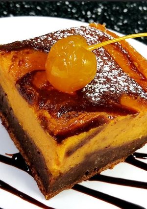 Тыквенный брауни с шоколадом