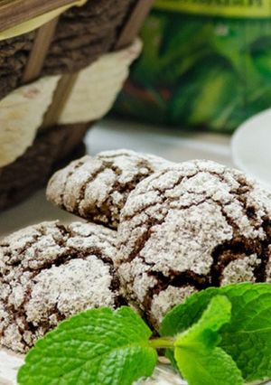 Печиво брауні шоколадне з м'ятою