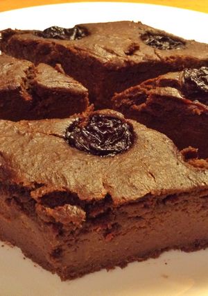 Шоколадное брауни из батата и бананов