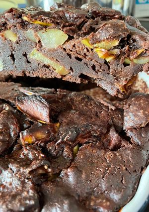 Яблочный брауни