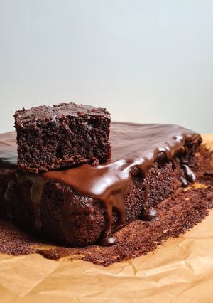 Шоколадный пирог с бананами, брауни с бананами