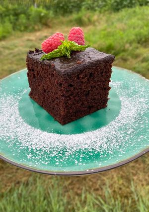 Шоколадный брауни из кабачка