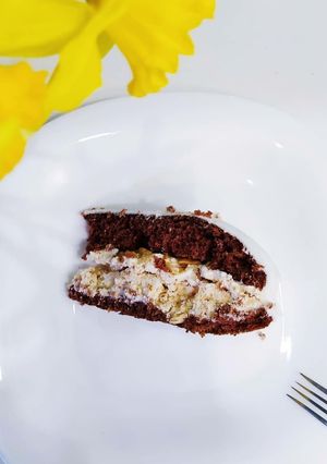 Торт "Сникерс" с безе